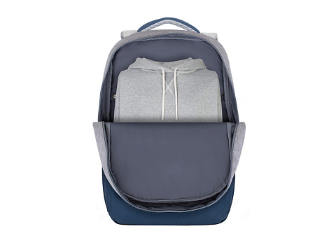 RIVACASE 7567 grey/dark blue рюкзак для ноутбука 17.3" / 6 - рис 16.