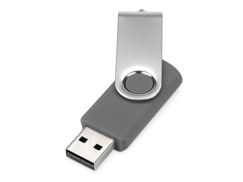 Флеш-карта USB 2.0 16 Gb Квебек, серый - рис 2.