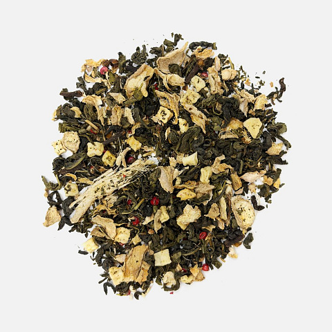 Чай «Сокочай», зеленый с соком имбиря, яблоком, гвоздикой и розовым перцем - рис 4.