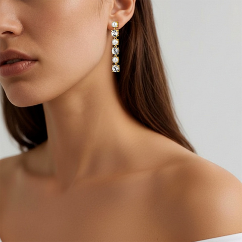 Серьги ECHO SG CRYSTAL_WHITE PEARL - рис 3.