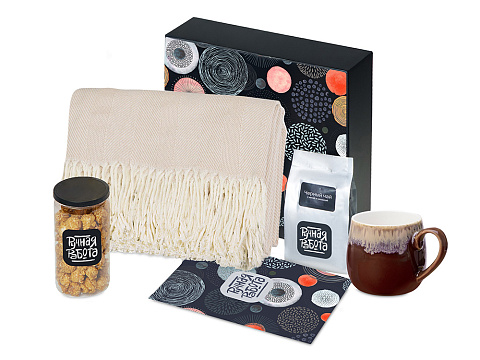 Подарочный набор Re:y. Haven  с пледом, кружкой и чаем