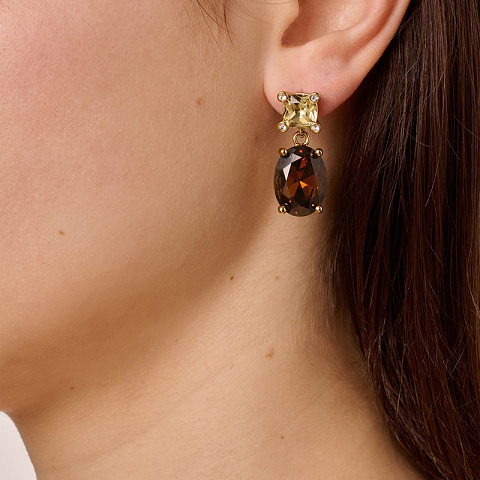 Серьги ANTONIA SG BROWN Dyrberg Kern 470147 - рис 4.