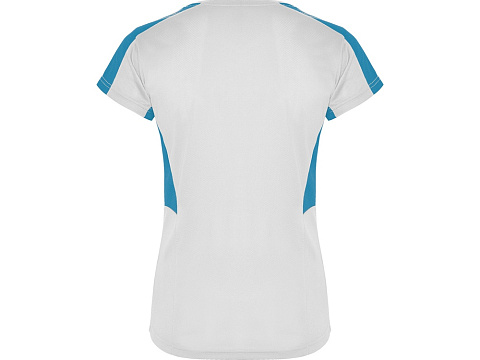 Футболка Suzuka женская, белый/бирюзовый - рис 2.
