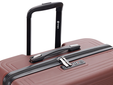 Чемодан TORBER ОНЕГА, бордовый, ABS-пластик, 69,5 х 46 х 26 см, 69 л - рис 7.