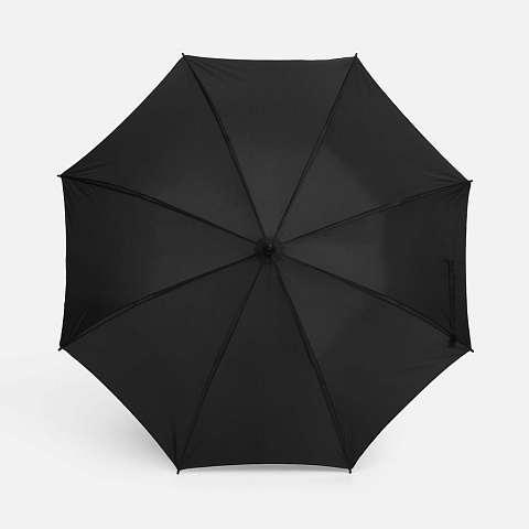 Зонт-трость Hidecolor с цветными спицами, черный с красным - рис 3.