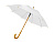 Зонт-трость Радуга, белый - миниатюра