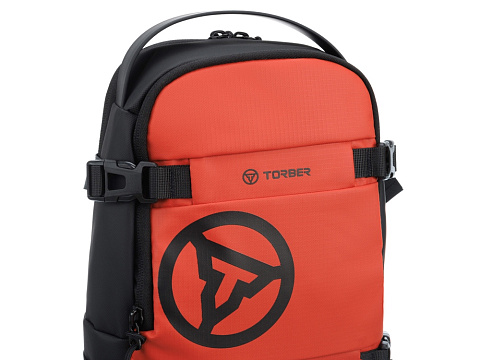 Рюкзак на одно плечо TORBER ЭКСТРИМ, оранжевый/чёрный, 20 х 8 х 31 см, 5л - рис 9.