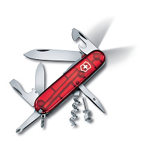 Нож перочинный VICTORINOX Spartan Lite, 91 мм, 15 функций, полупрозрачный красный