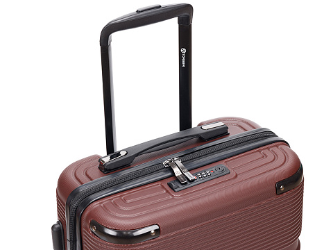 Чемодан TORBER ОНЕГА, бордовый, ABS-пластик, 59,5 х 39,5 х 24 см, 46 л - рис 7.