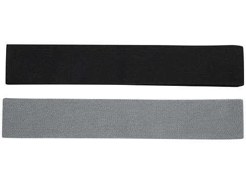 Набор из 2-х лент-эспандеров Grip - сплошной черный / Серый - рис 3.