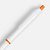 Ручка шариковая Bright Pop, белая с оранжевым - миниатюра - рис 4.