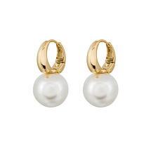Серьги WHITE SHELL PEARL Fiore Luna ABE06611-14 G