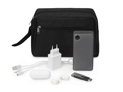 Органайзер для электроники и проводов Carriage, черный