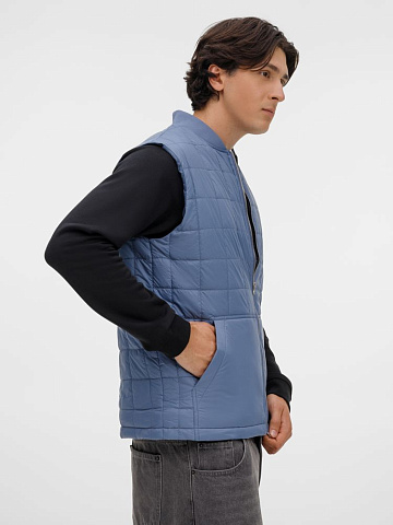 Жилет унисекс Warmbridge, синий (джинс) - рис 8.