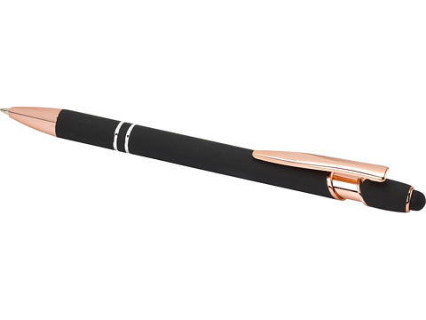 Nanna шариковая ручка с отделкой из розового золота - сплошной черный (синие чернила) - рис 4.