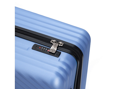 Чемодан TORBER ЛАМА, синий, ABS-пластик, 43 х 25,5 х 67 см, 62 л - рис 7.