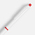 Ручка шариковая Bright Pop, белая с красным - миниатюра - рис 4.