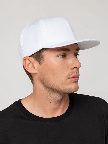 Бейсболка Snapback с прямым козырьком, белая - рис 8.