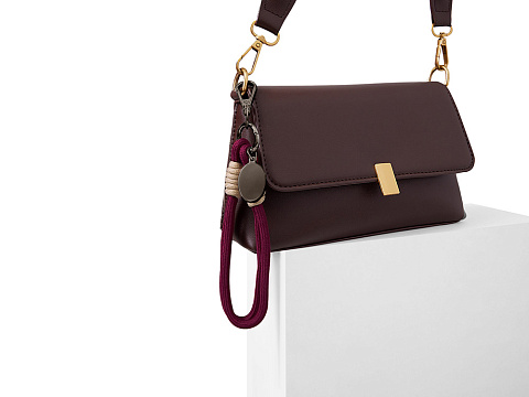 Брелок-браслет Bohemian, бургунди - рис 5.