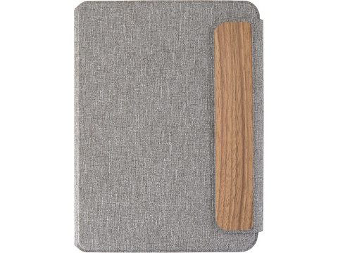 Портфолио A5 Andean из переработанного ПЭ, серый - рис 2.