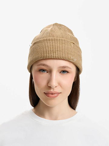 Шапка Ribelle, коричнево-бежевый меланж - рис 5.