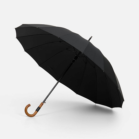 Зонт-трость Cloudfall, черный - рис 2.