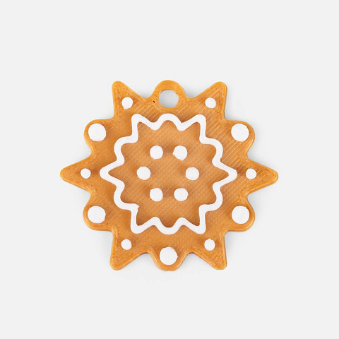 Мини-подвеска «Пряник», снежинка