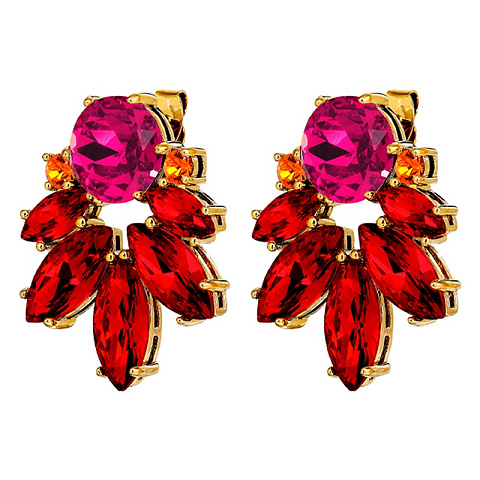 Серьги DRAGO SG RED / PINK Dyrberg Kern 470064 - рис 4.