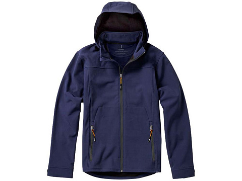 Куртка софтшел Ланглей мужская, темно-синий - рис 7.