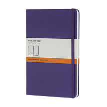 Записная книжка Moleskine Classic (в линейку) в твердой обложке, Large (13х21см), фиолетовый