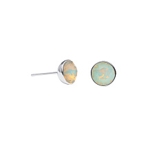 Пусеты Light Grey Opal Fiore Luna SWE298 LGO S