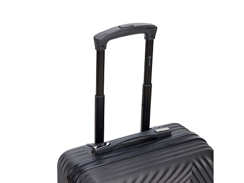 Чемодан TORBER ЛАМА, чёрный, ABS-пластик, 38 х 21 х 55 см, 37 л - рис 6.