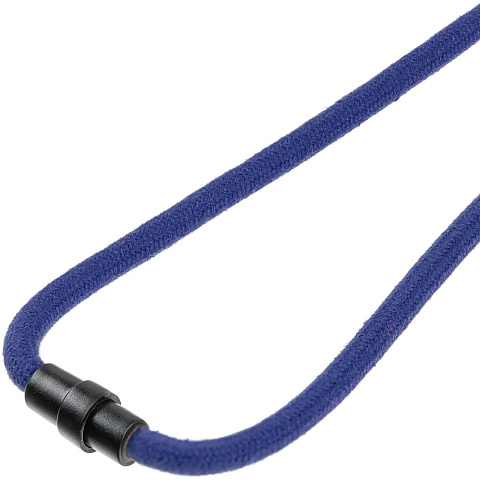 Шнурок для бейджа Tube Wood, синий - рис 5.