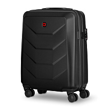 Чемодан WENGER Prymo, чёрный, малый, 40х55х20 см, 36 л, ABS+PC