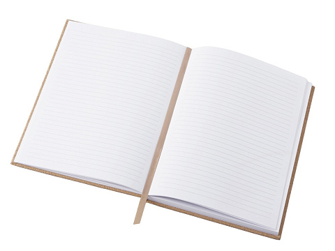 Блокнот из пробки А5 Passiflora, твердая обложка, 80 листов 80 гр/м2 переработанной белой бумаги, - рис 5.