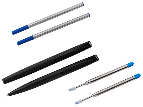 Подарочный набор ручек Dumas: ручка шариковая и роллер, 4 стержня (2 шариковых, 2 роллера), футляр - рис 3.