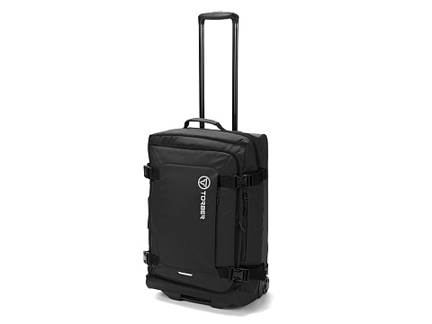 Сумка на колесах TORBER РИТМ, чёрный, полиэстер 900D с PU покрытием, 60 х 38 х 25,5 см, 57 л