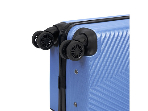 Чемодан TORBER ЛАМА, синий, ABS-пластик, 38 х 21 х 55 см, 37 л - рис 8.