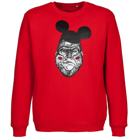 Толстовка Monkey Mouse, красная - рис 3.