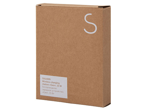 Беспроводное зарядное устройство Gex, 15 Вт, бамбук - рис 11.