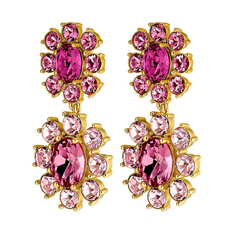 Серьги LINA SG ROSE/PINK Dyrberg Kern *440060 - рис 3.