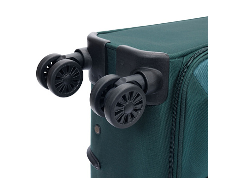 Чемодан TORBER СЕЙД, тёмно-зелёный, нейлон 600D, 48 х 26,5 х 78 см, 85 л - рис 11.