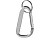 Timor брелок с карабином из переработанного алюминия, сертифицированного по стандарту RCS - Серебристый - миниатюра - рис 2.