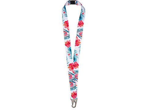 Ланъярд 2,5 см под сублимацию с большим карабином и замком обрыва - рис 2.