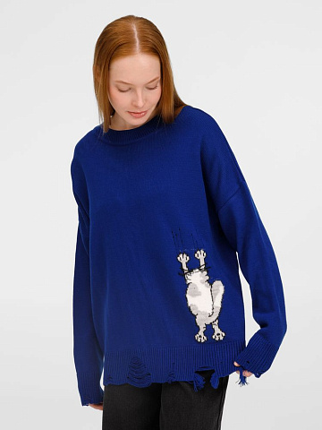 Джемпер Sharpick, темно-синий (кобальт) - рис 9.