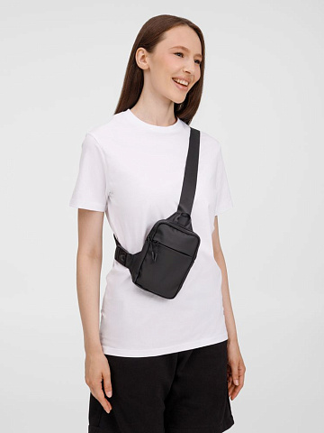 Спортивная кросс-боди сумка UrbanHike, черная - рис 12.