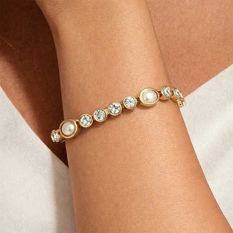 Браслет SOPHIA SG CRYSTAL / WHITE PEARL - рис 3.