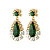Серьги LUCIA SG GREEN Dyrberg Kern 390068 - миниатюра