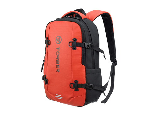 Рюкзак спортивный TORBER ЭКСТРИМ 18, оранжевый/чёрный, 31 х 12 х 46 см, 17л - рис 2.