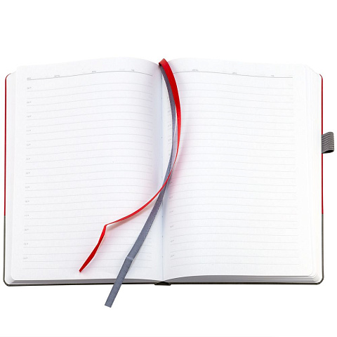 Ежедневник Horizon, недатированный, серый с красным - рис 9.